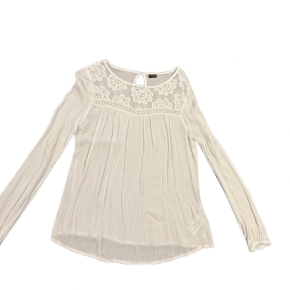 Lascana For Venus Elegant Beachy Simi Sheer White Lace Women's Blouse/ coverup